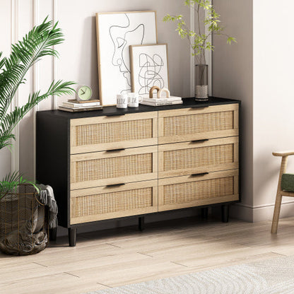 Drawers Rattan Storage Cabinet Rattan Drawer,for Bedroom,Living