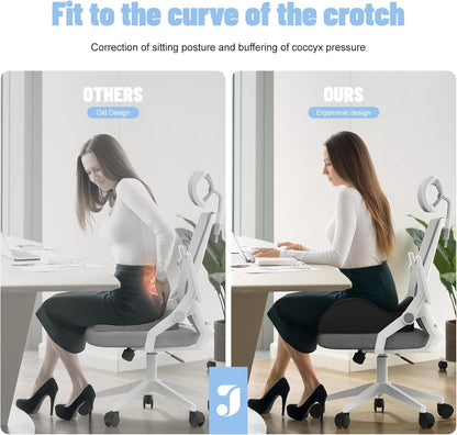 Seat Cushion for Office Chair, Sciatica and Tailbone Pain Relief