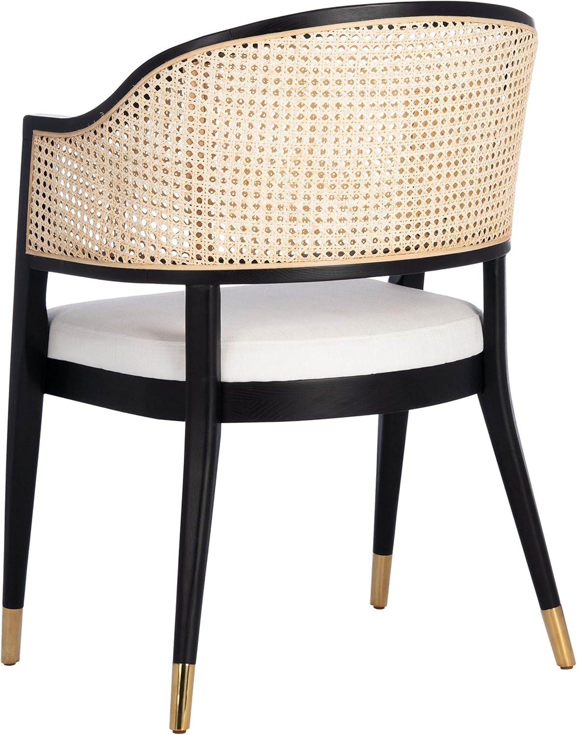 Couture Home Collection Rogue Black/Natural Rattan Living Room Dining