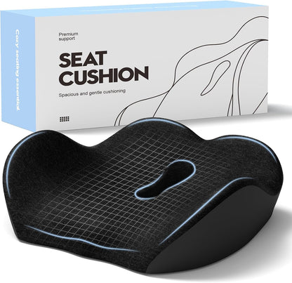 Seat Cushion for Office Chair, Sciatica and Tailbone Pain Relief