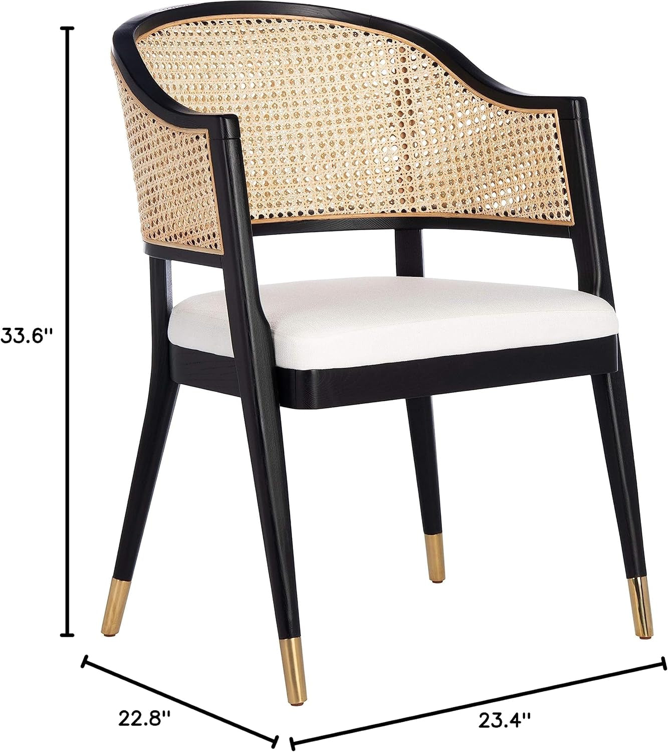 Couture Home Collection Rogue Black/Natural Rattan Living Room Dining