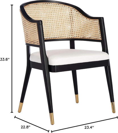 Couture Home Collection Rogue Black/Natural Rattan Living Room Dining