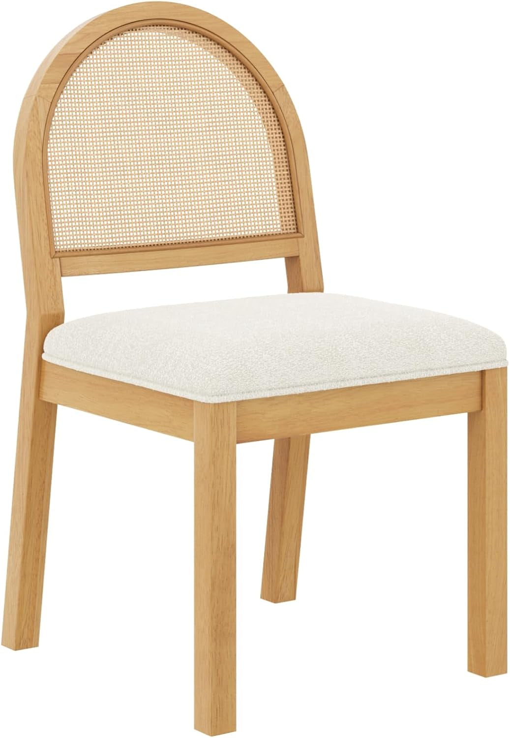 Bailey 19 In. Boucle Dining Chair, Upholstered Side Chair with Natural