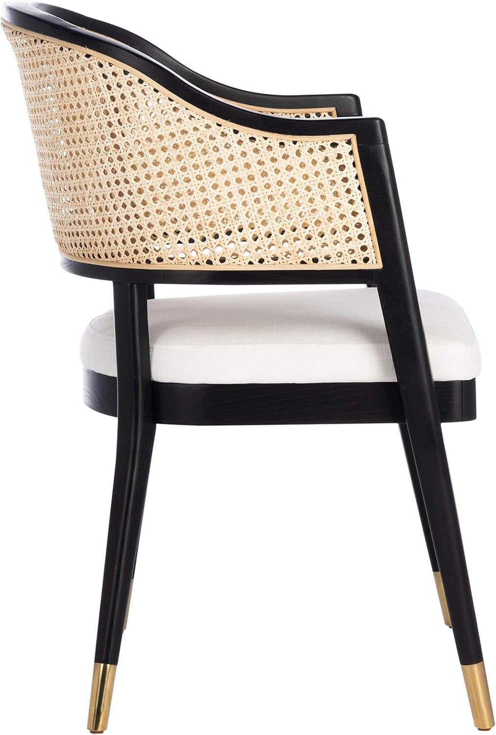 Couture Home Collection Rogue Black/Natural Rattan Living Room Dining