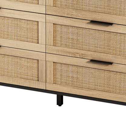 Drawers Rattan Storage Cabinet Rattan Drawer,for Bedroom,Living