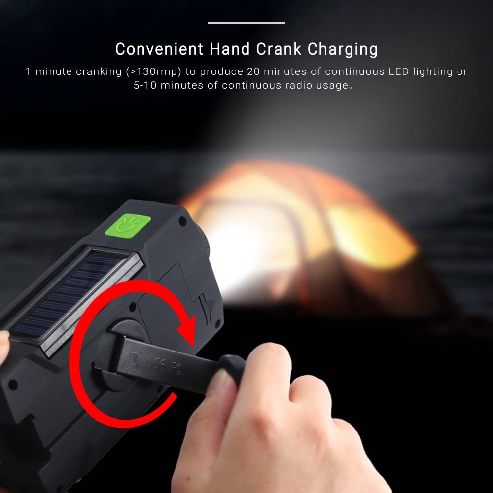 Emergency Hand Crank Radio Solar Radio Power Bank