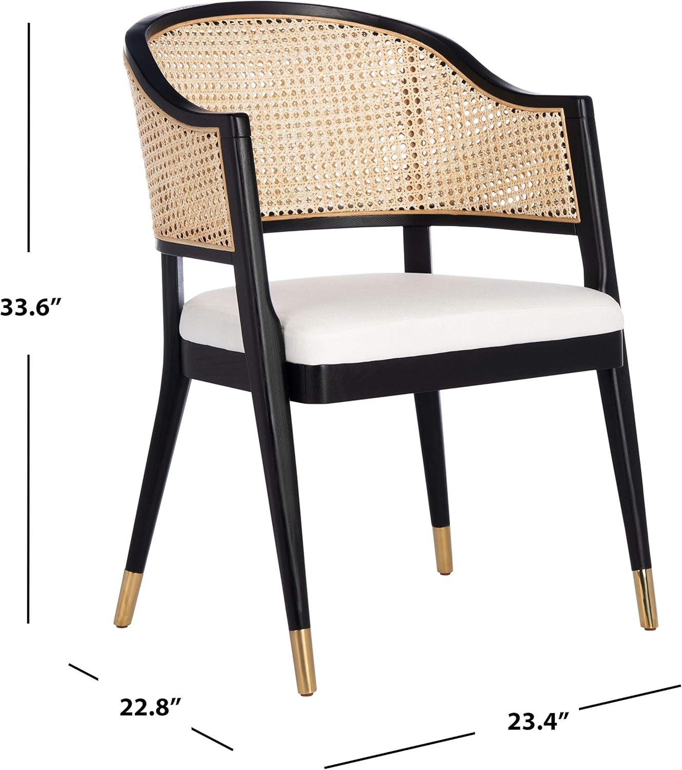 Couture Home Collection Rogue Black/Natural Rattan Living Room Dining