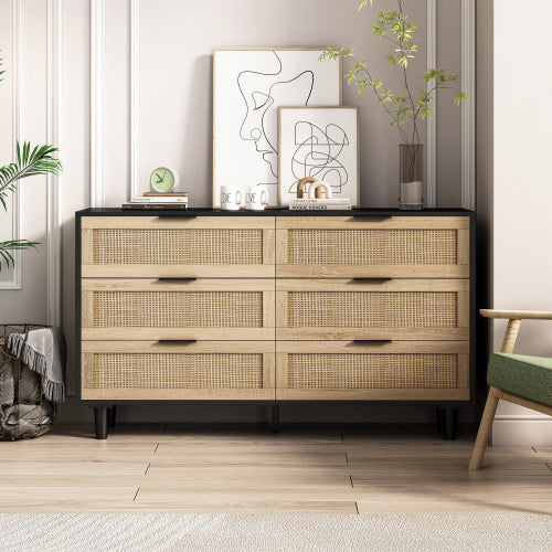 Drawers Rattan Storage Cabinet Rattan Drawer,for Bedroom,Living