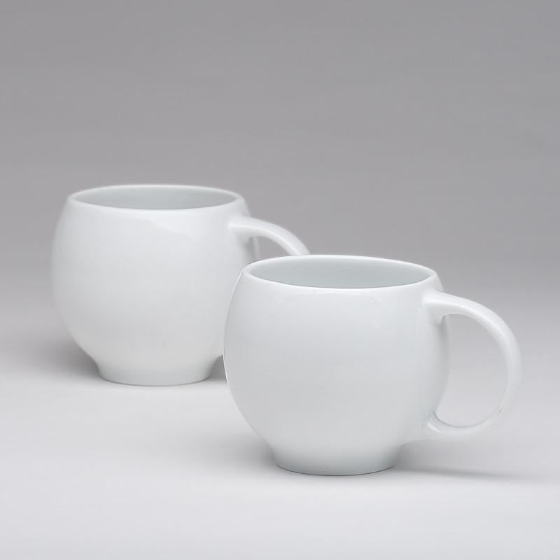 EVA Tea set - Glossy White Porcelain Teapot & 2 Teacups - Award-Winning Design
