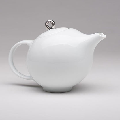 EVA Tea set - Glossy White Porcelain Teapot & 2 Teacups - Award-Winning Design